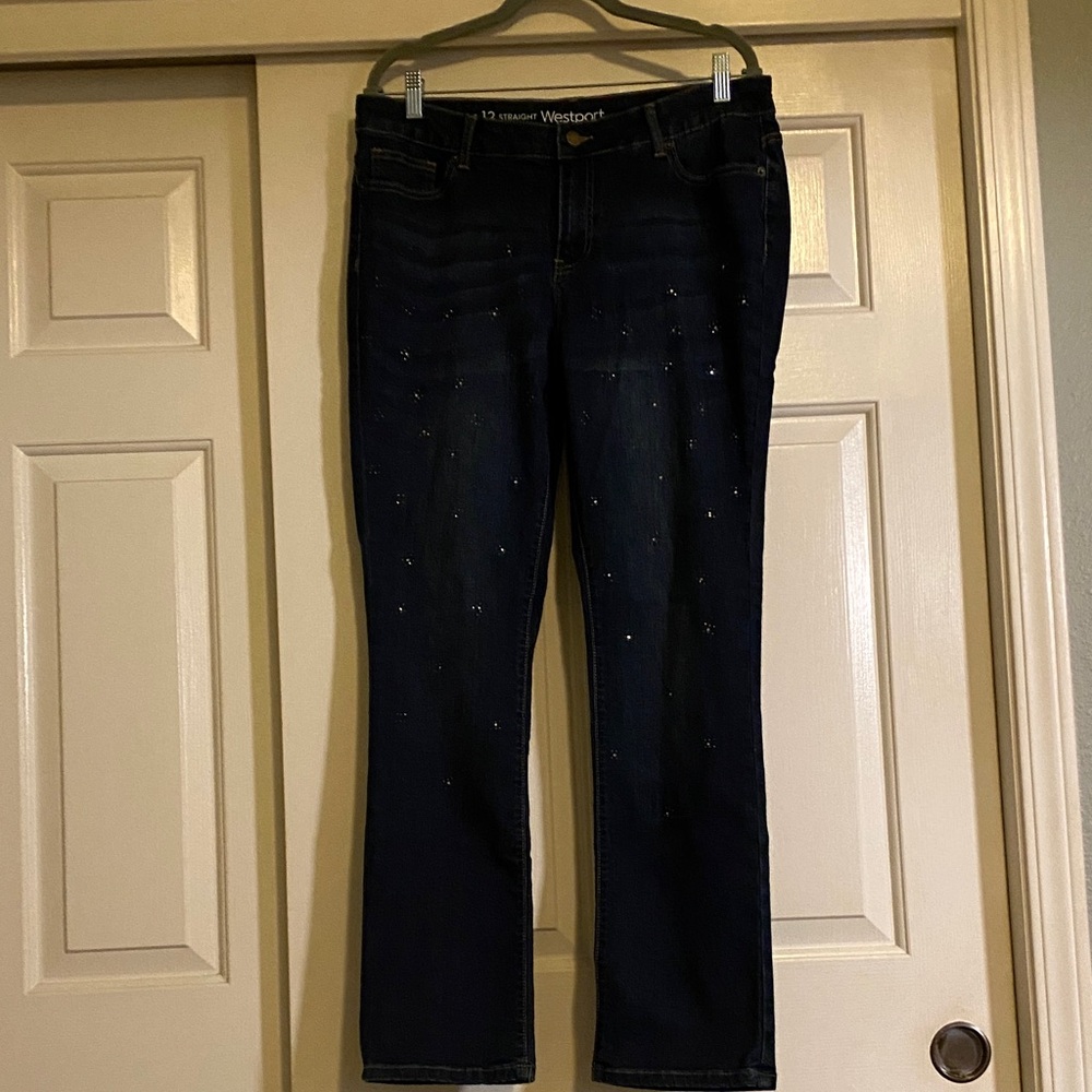 Westport Dark Blue Embellished Jeans